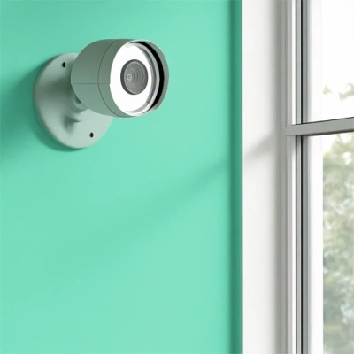 Camden vivint camera facing a window
